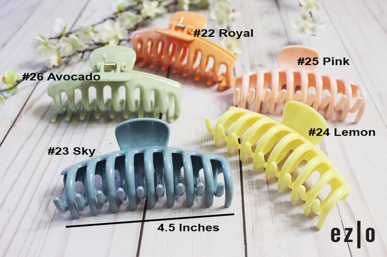 Large Pastel Hair Claw Trendy hair claw Acrylic Hair clip Etsy