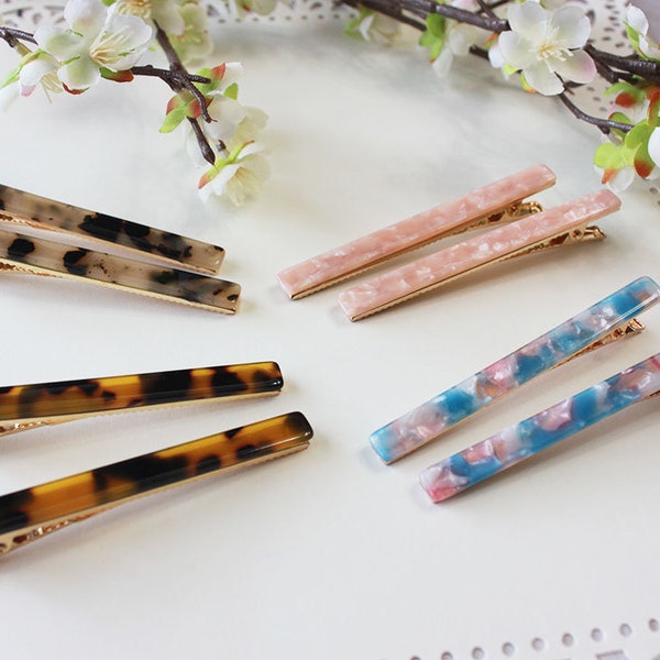 2 pcs of marble hair clips, hair pin, Hair Accessories, Modern Hair Clips, Fashion Hair clip, Mothers day gift