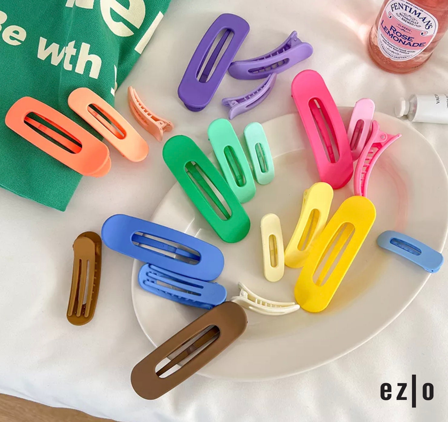 3 Set Large Matte Hair Clipslarge Hair Claw Clip Large Hair Etsy