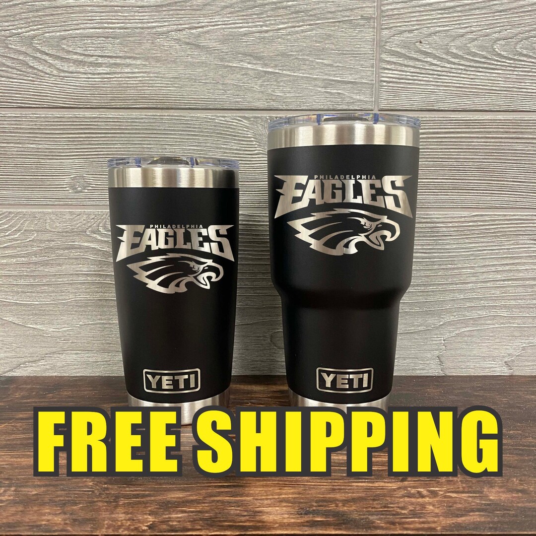 Philadelphia Eagles Personalized Custom Engraved Tumbler Cup YETI 20oz