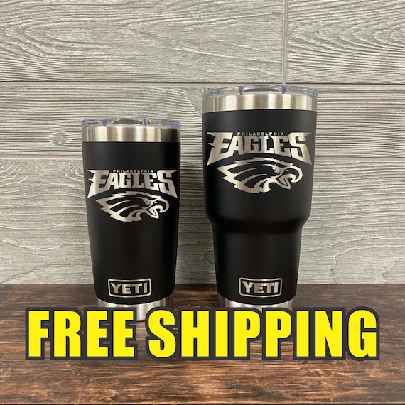 Philadelphia Eagles Personalized Custom Engraved Tumbler Cup YETI 20oz or  30oz Tumbler Gift Idea Business Unique 18 