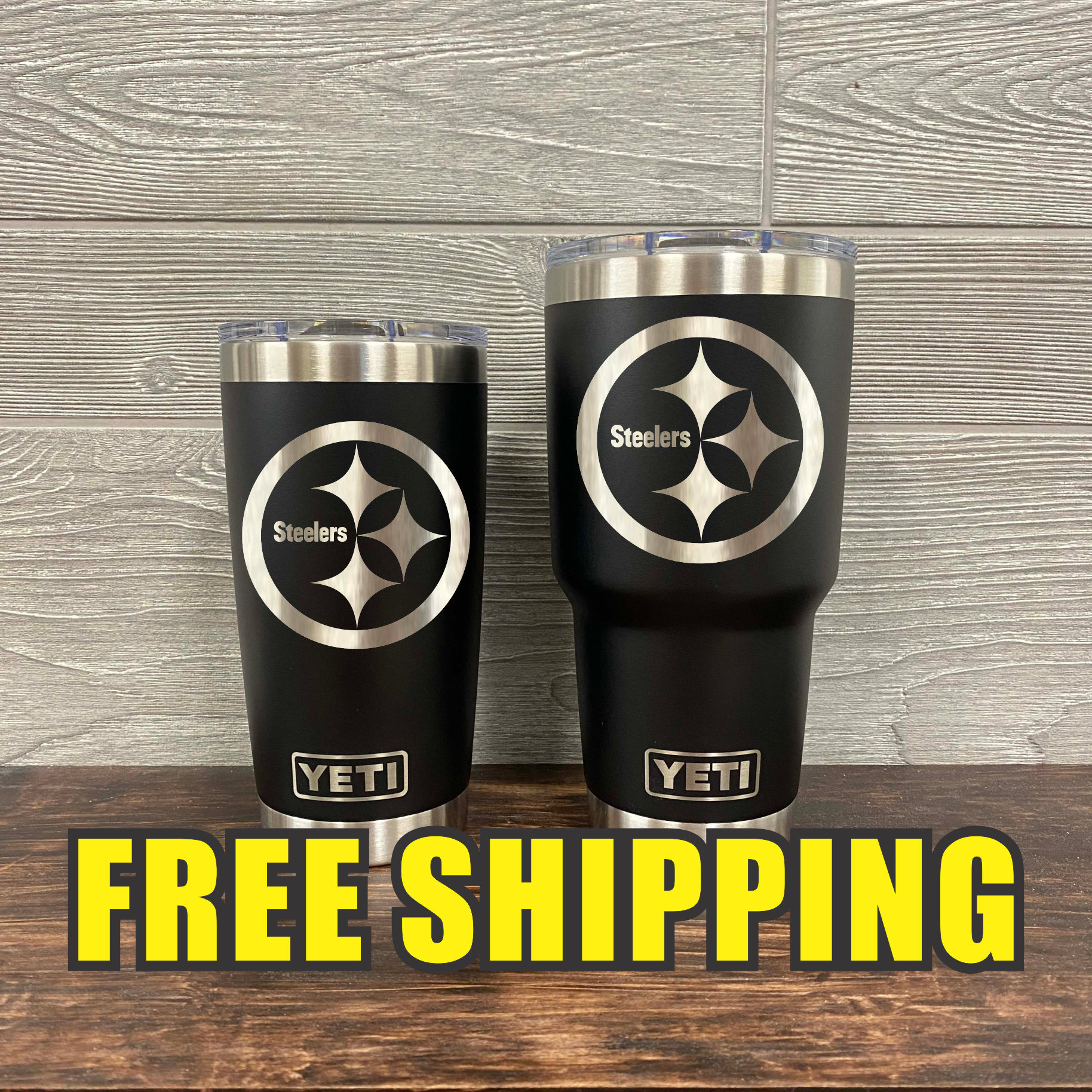 Logo Brands Pittsburgh Steelers 16-fl oz Stainless Steel White Cup Set of:  1 at