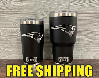 New England Patriots Personalized Custom Engraved Tumbler Cup