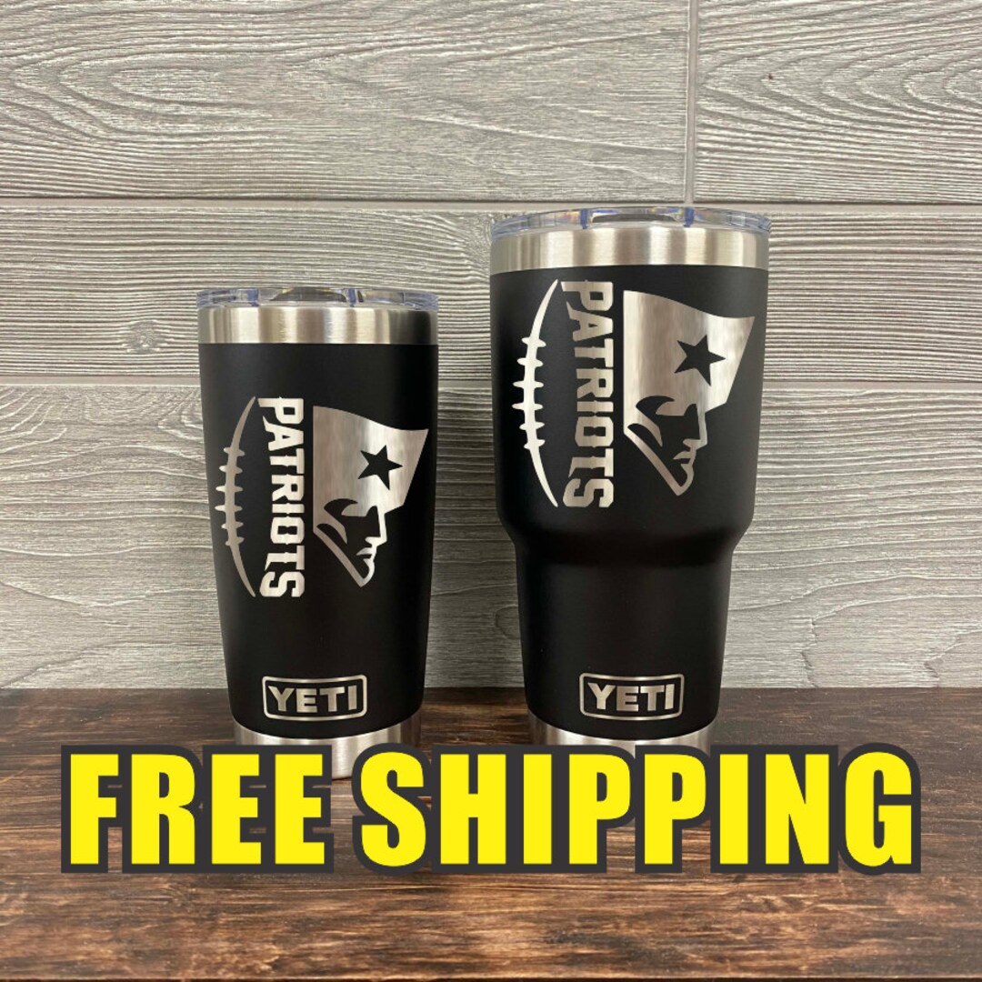 New England Patriots Personalized Custom Engraved Tumbler Cup