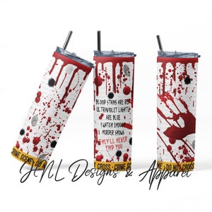 Crime Scene - 20 oz Straight Skinny Design - Digital PNG File, Skinny Tumbler, Straight File,  Instant Download - Waterslide