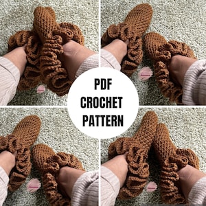 Ruffle Crochet Socks Pattern | Crochet Pattern | Crochet sock Pattern| Crochet | Crochet Footies Pattern| Crochet Slippers Pattern