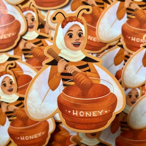 Hijabee Bee Glossy Vinyl Sticker