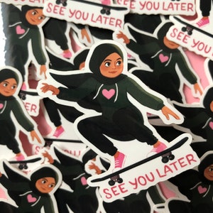 Hijabi Skater Girl | Sticker
