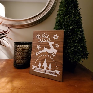 Rustic Wooden Christmas Sign