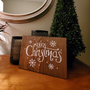 Rustic Wooden Christmas Sign