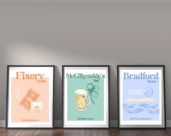 UW Milwaukee, Posters, Pack of 3, Digital Download, Apartment Decor, Wisconsin, Trendy Apartment Art, Milwaukee