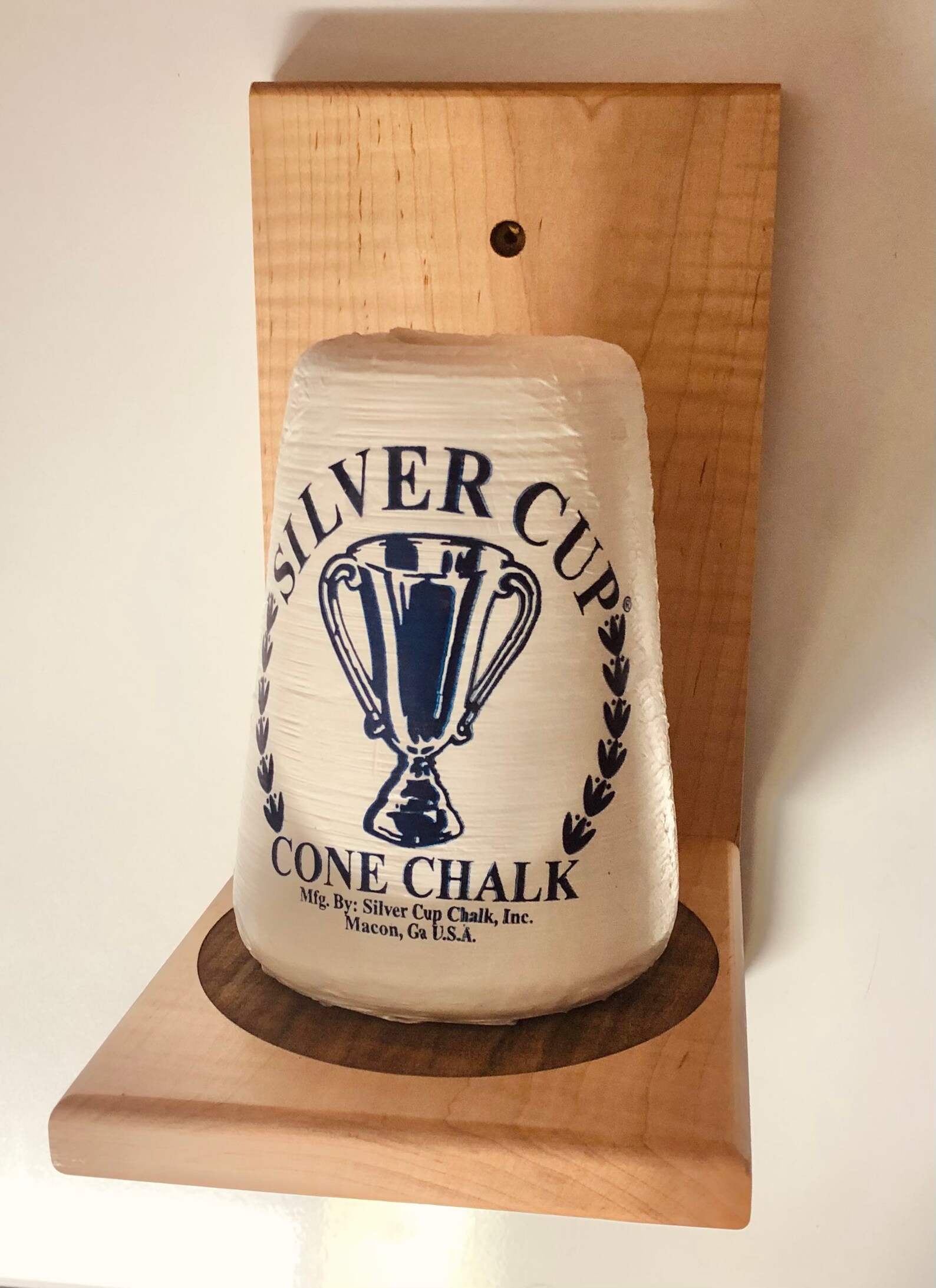 Pool / Billiard Cone Chalk Holder Hand Made Wall Mount Etsy