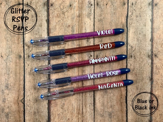 Pentel R.S.V.P. Ballpoint Pens - Fine Point - Violet - 12 pack