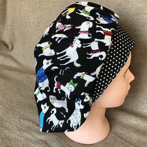 Surgical scrub cap bouffant style