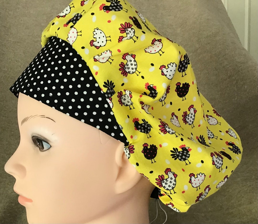 Surgical Scrub Cap Bouffant Style Etsy