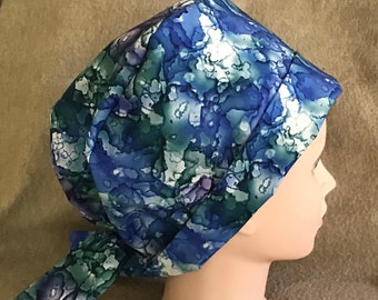 Pixie scrub caps for women scrub cap. women’sScrub Cap with elastic and Tieback. cotton