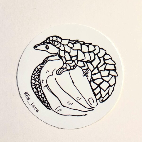 Pangolin Vinyl Sticker