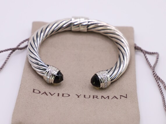 David Yurman 10mm Sterling Silver Cable Classic B… - image 3