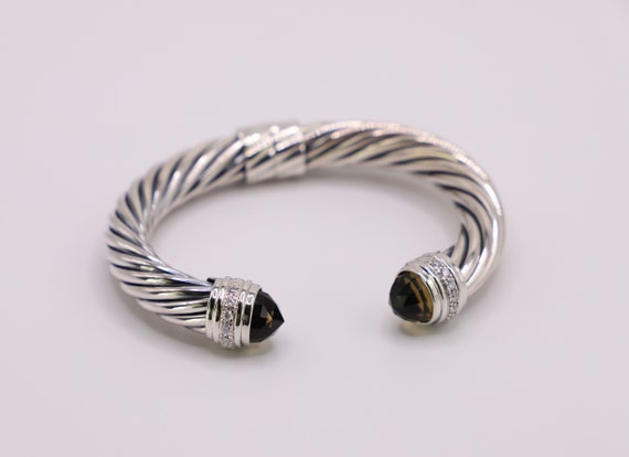 David Yurman 10mm Sterling Silver Cable Classic B… - image 5