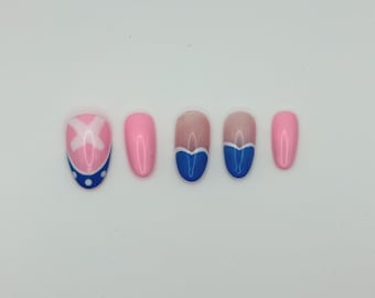 Handmade Reindeer Doctor Press Ons | Nails For The Anime Lovers