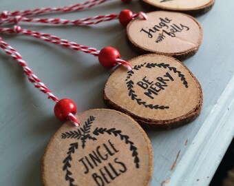 Christmas Tree decorations/ wooden hanging decorations