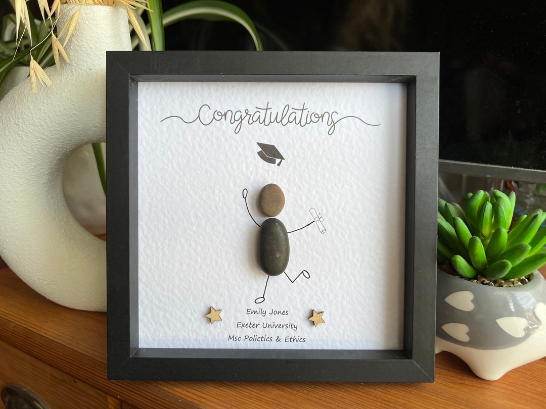 Personalised Graduation Pebble Art, Gifts for Students, Graduation, Phd ...