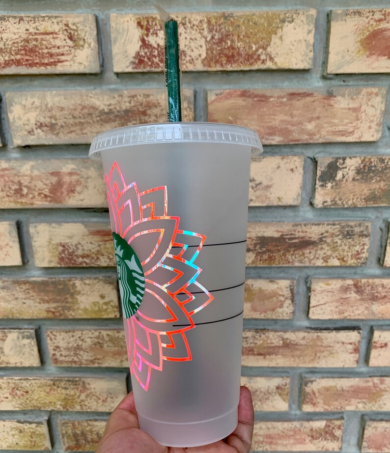 Download Mandala Flower Starbucks 24oz Cold Cup Mandala tumbler | Etsy