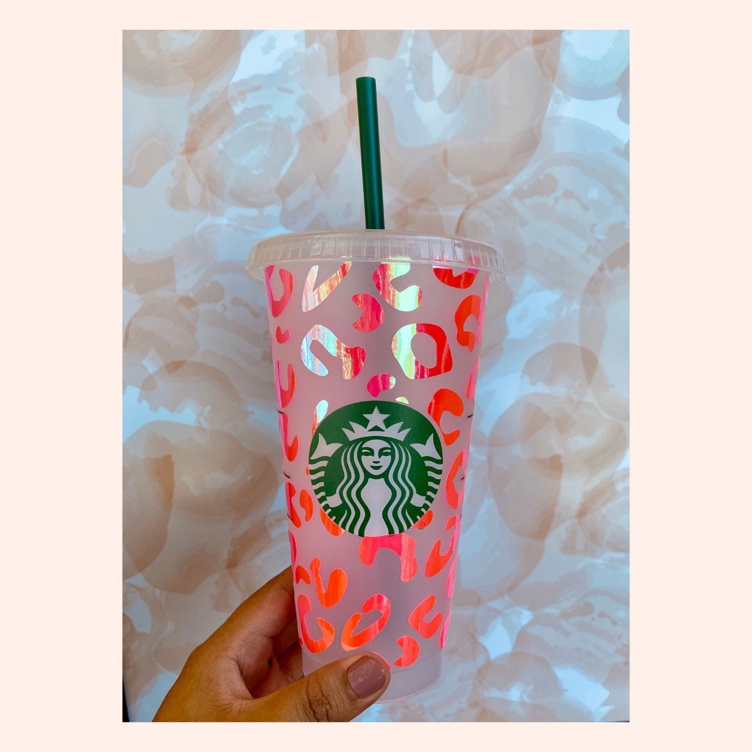 pink cheetah cup starbucks