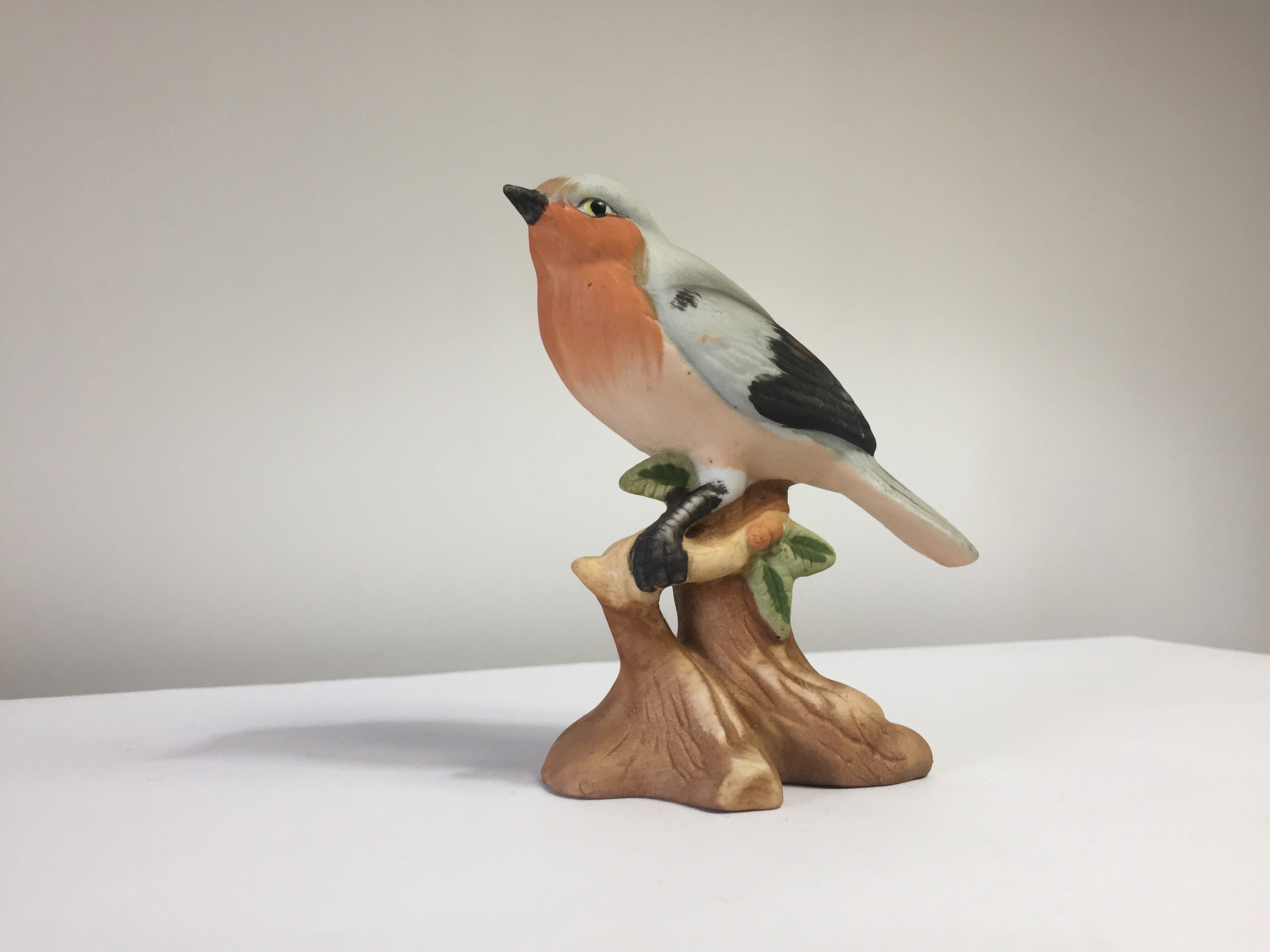 Robin Figurine, Ceramic Bird, Collectable Animals, Ceramic Bird