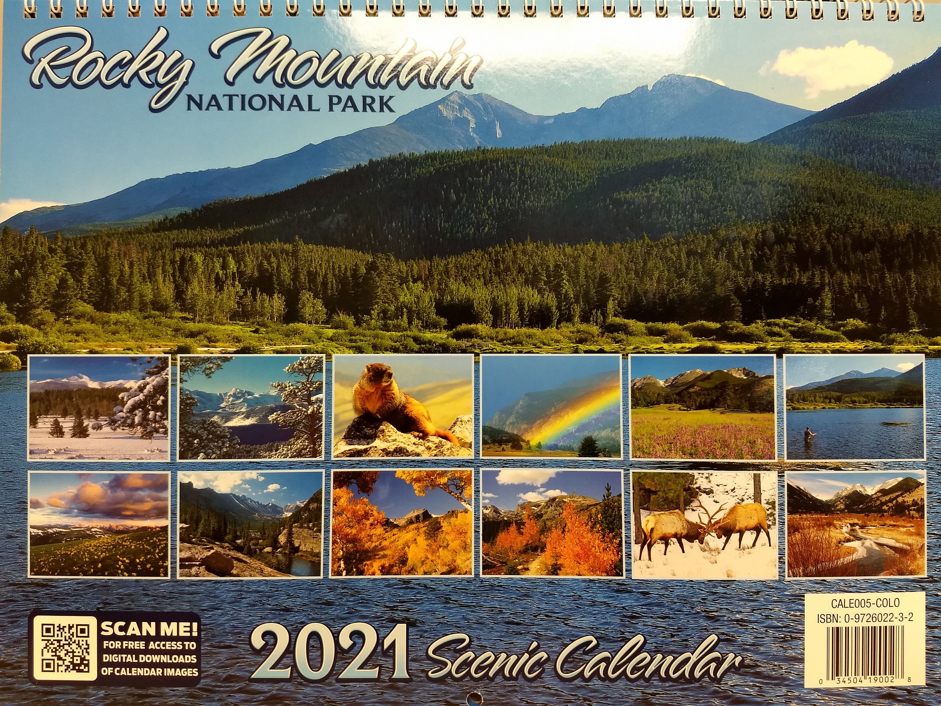 2021 Rocky Mountain National Park Spiral Calendar Etsy