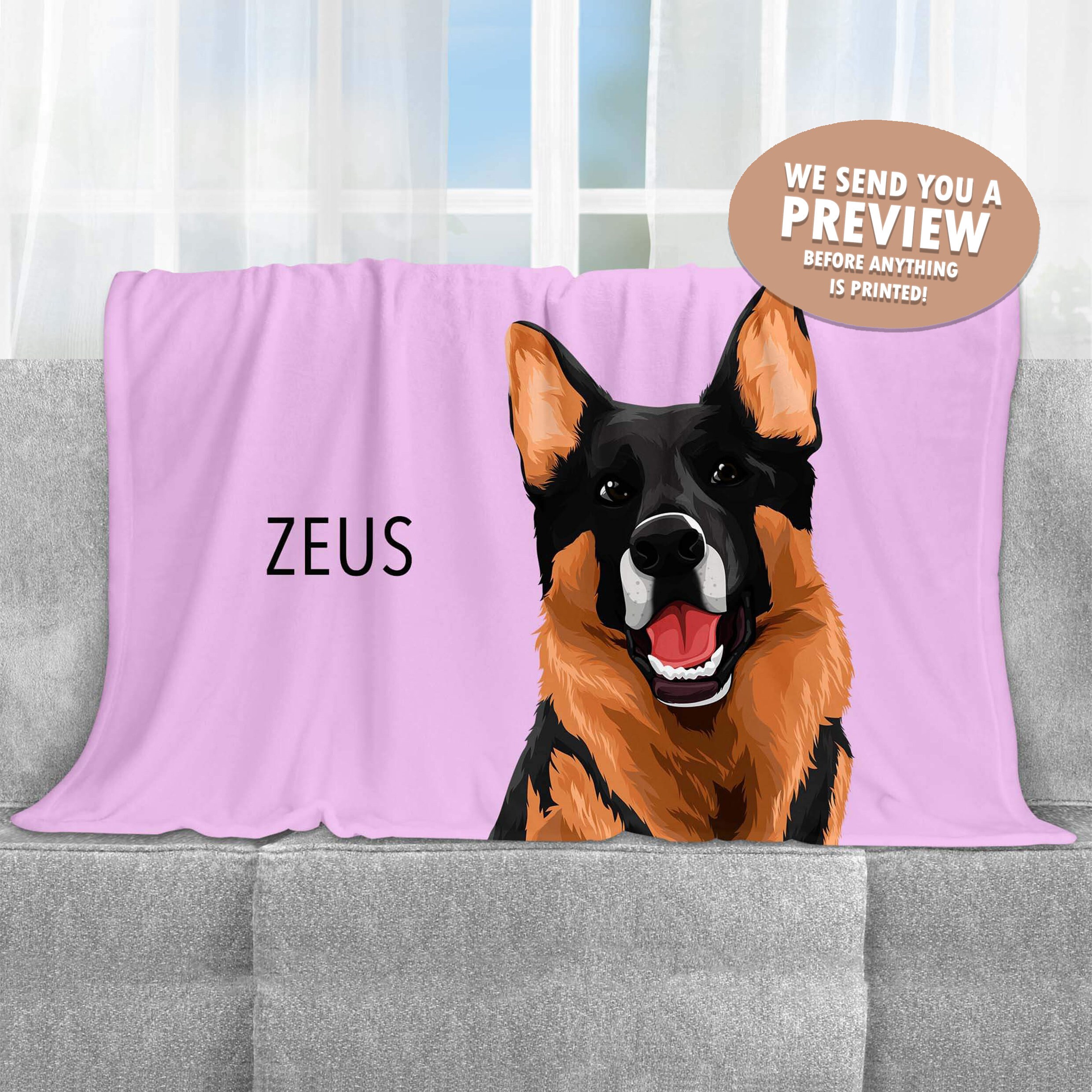 Personalized Dog Blanket Name Blanket for Pet Custom Pet Etsy UK