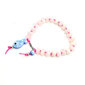 Moonstone Fish Silk Bracelet || One-of-a-Kind Jewelry