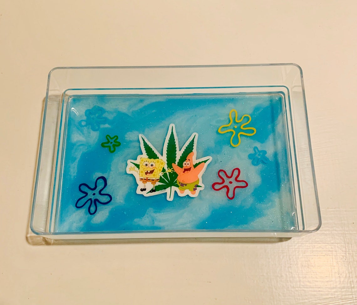 Spongebob Rolling Tray Etsy