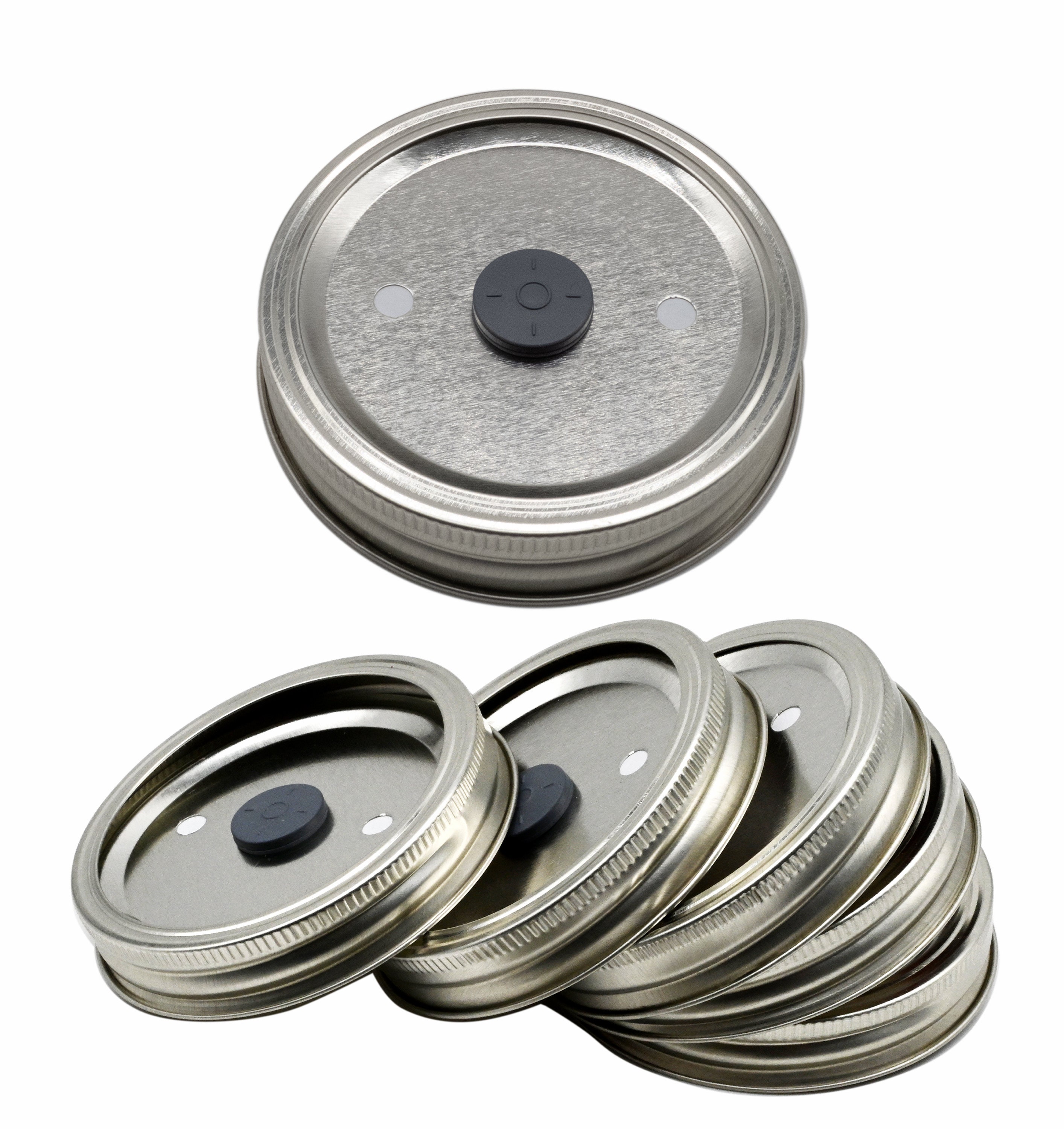 Wide mouth jar lids used for Mushroom Liquid/spawn Cultivation/0.2 micron filter, pack of 6
