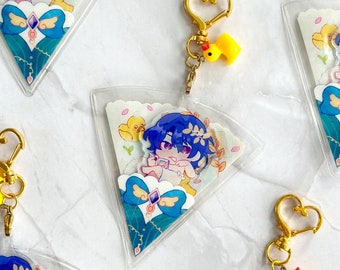 Honkai Star Rail | Dr. Ratio Bath Time Acrylic Crepe Keychain Charm