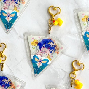 Honkai Star Rail | Dr. Ratio Bath Time Acrylic Crepe Keychain Charm
