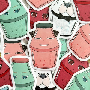 Spy x Family Bottled Vinyl Sticker Flakes | Loid | Anya | Yor | Bond | Anime Merch