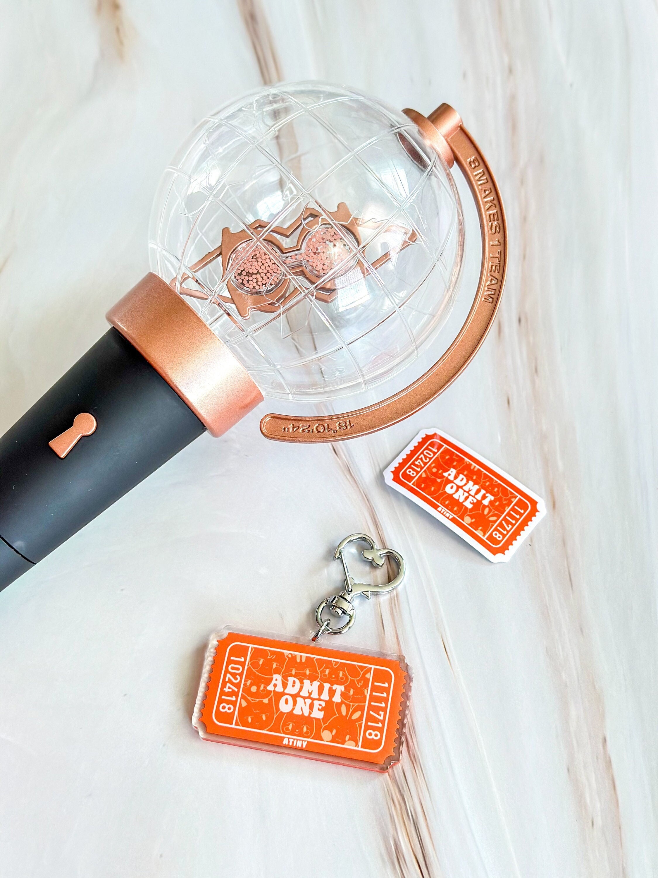 Ateez Aniteez Admit One Ticket acryl sleutelhanger | Kpop-merchandise | Atiny