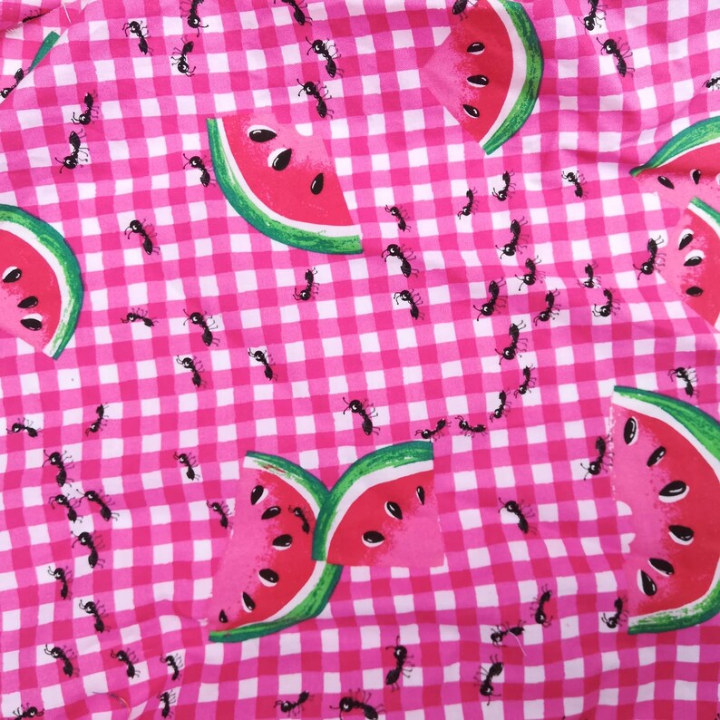 Watermelon slice cotton fabric by the yard summer fabric Etsy
