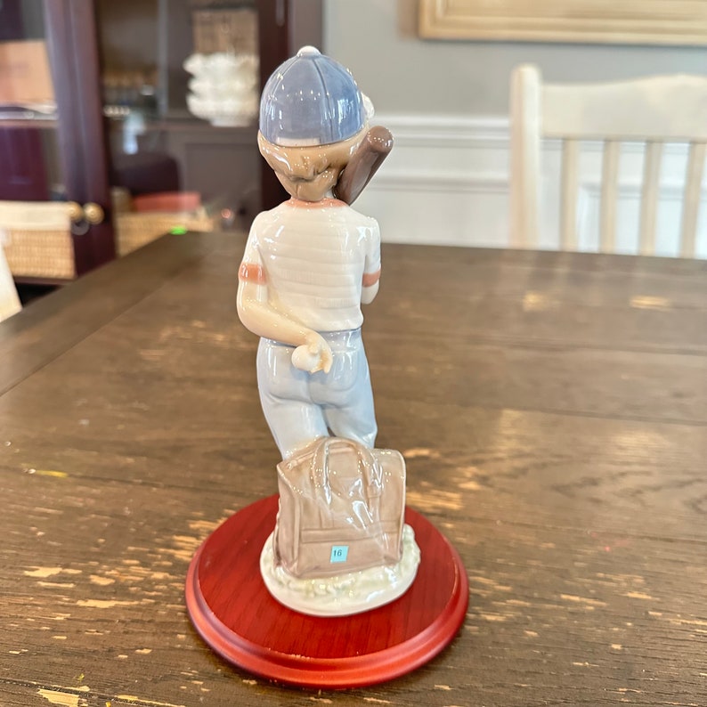 Lladro 7610 can I Play Boy With Baseball Bat Collector's Society 1990