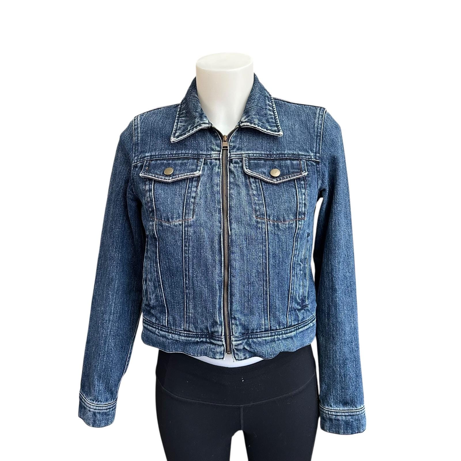 Y2k Denim Fur Lined Coat - Etsy