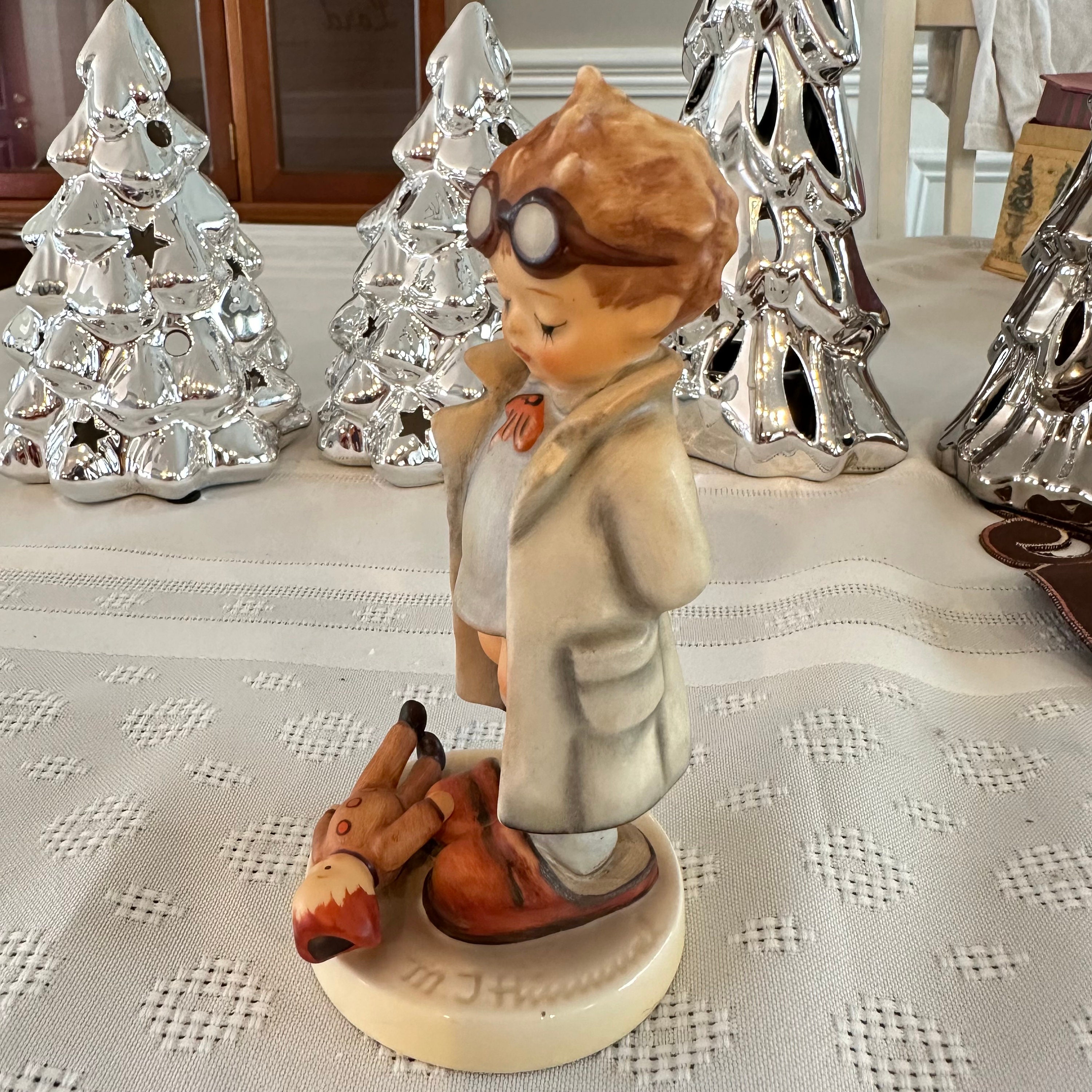 Hummel Goebel Vintage Doctor Figurine #127 Boy W/ Labcoat & Doll ...