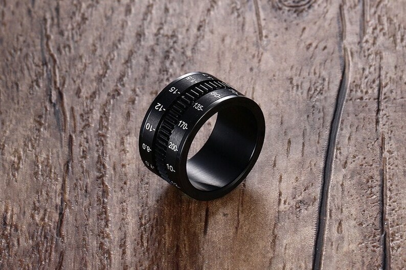 Customalized Rotatable Camera Lens Ring Black Unique 12mm Etsy