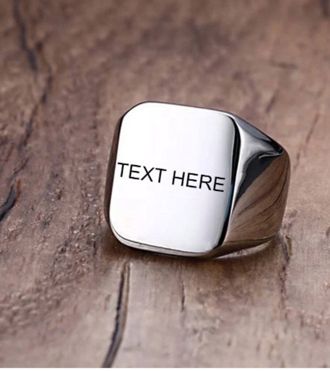 Custom ring for men personalized stamp ring viking jewelry free