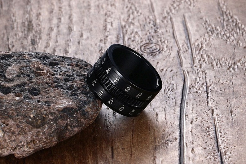 Customalized Rotatable Camera Lens Ring Black Unique 12mm Etsy