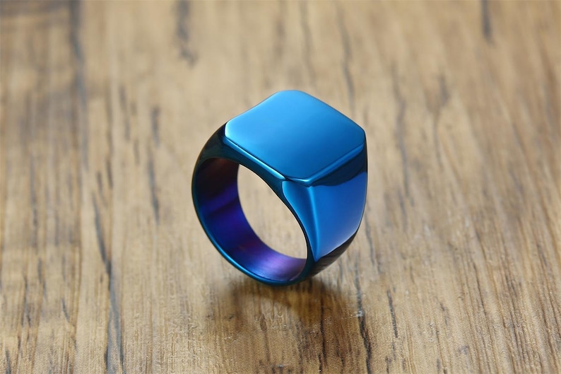 Custom ring for men personalized stamp ring viking jewelry etsy