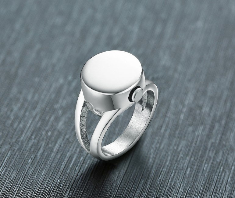 Openable Memorial Ashes Urn Ring Cremation Bottle Urn Keepsake Etsy