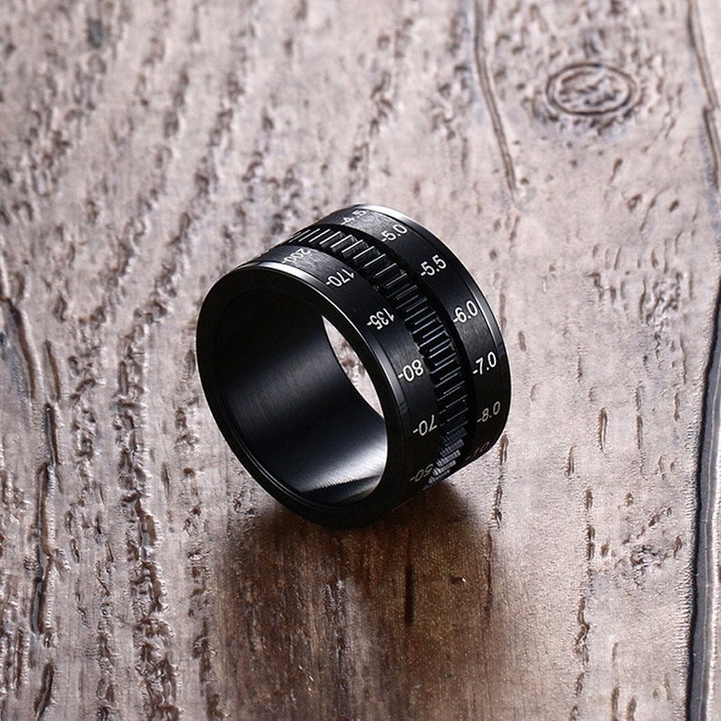 Customalized Rotatable Camera Lens Ring Black Unique 12mm Etsy