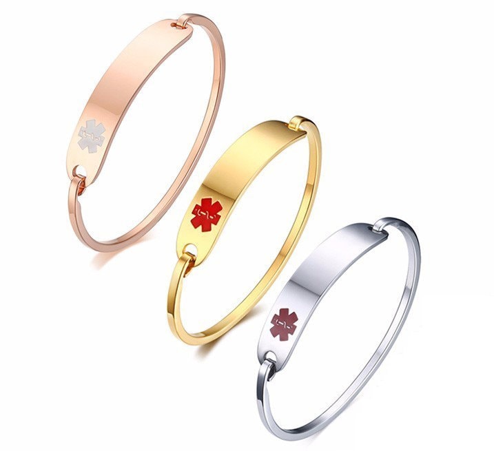 Personalization Bangle for Women Men Anti Allergy Stainless Steel…