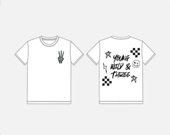 Young Wild and Three SVG for Shirts or Cutting and Engraving